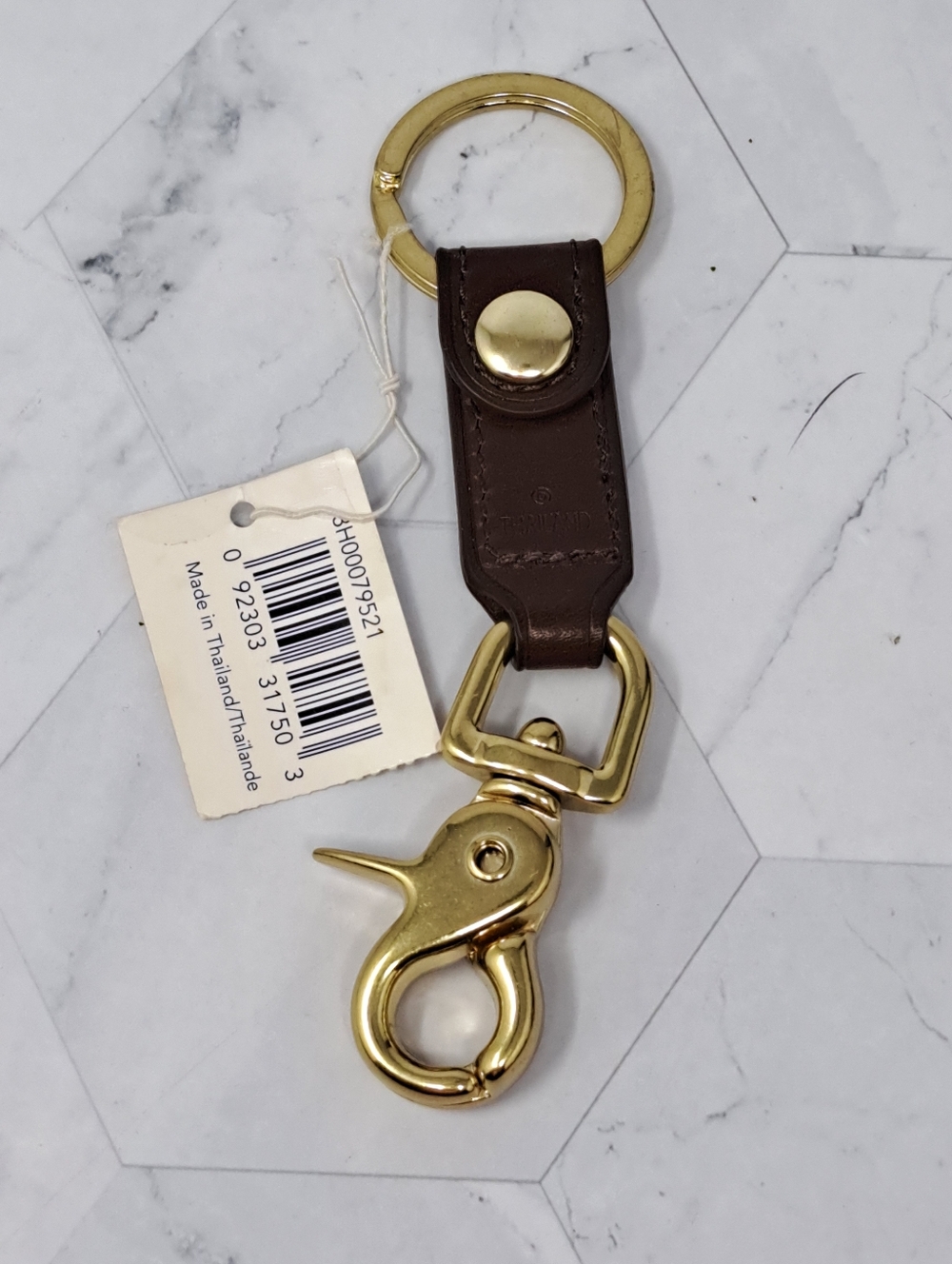 Vintage Coach Mahogany Trigger Snap Key Fob 7212. NWT - Picture 2 of 6
